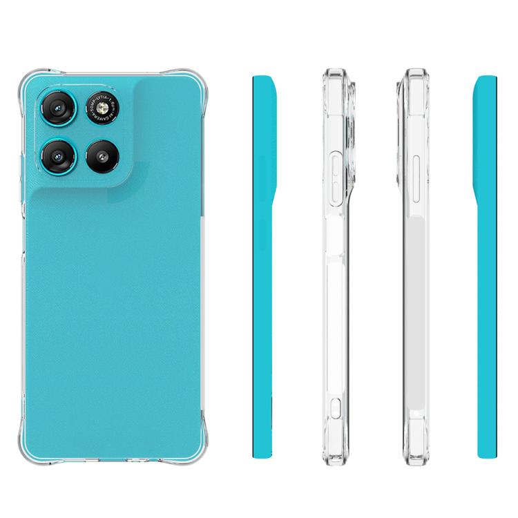 For Motorola Moto G100 5G Shockproof Non-slip Thickening TPU Phone Case - Transparent