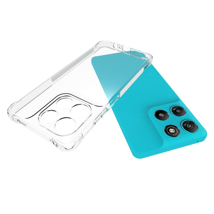 For Motorola Moto G100 5G Shockproof Non-slip Thickening TPU Phone Case - Transparent