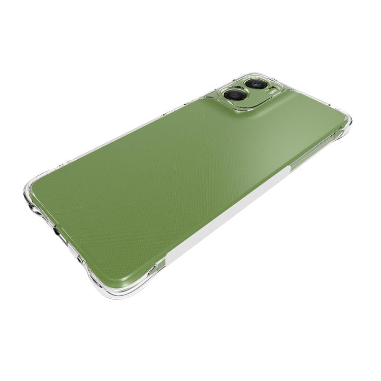 For Motorola Moto G06 4G Shockproof Non-slip Thickening TPU Phone Case - Transparent