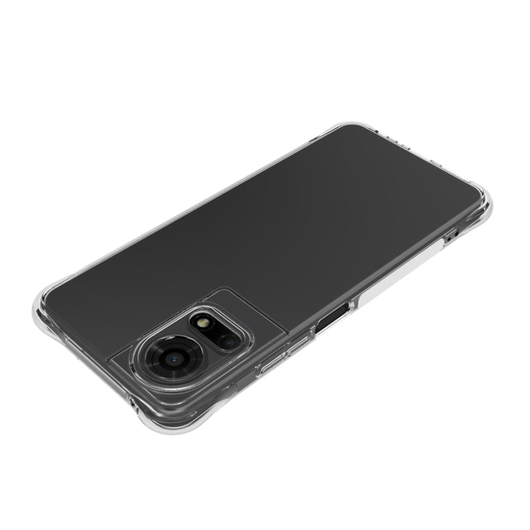 For TCL 50 LE 4G Shockproof Non-slip Thickening TPU Phone Case - Transparent