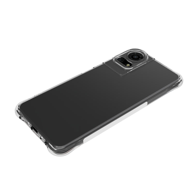 For TCL 50 LE 4G Shockproof Non-slip Thickening TPU Phone Case - Transparent