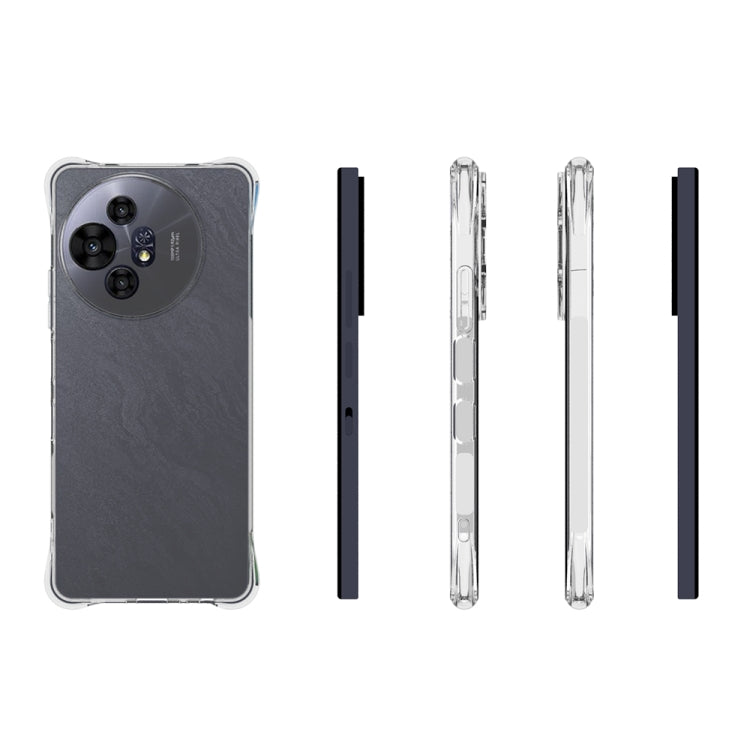 For TCL 50 NxtPaper Shockproof Non-slip Thickening TPU Phone Case - Transparent