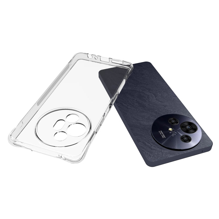 For TCL 50 NxtPaper Shockproof Non-slip Thickening TPU Phone Case - Transparent