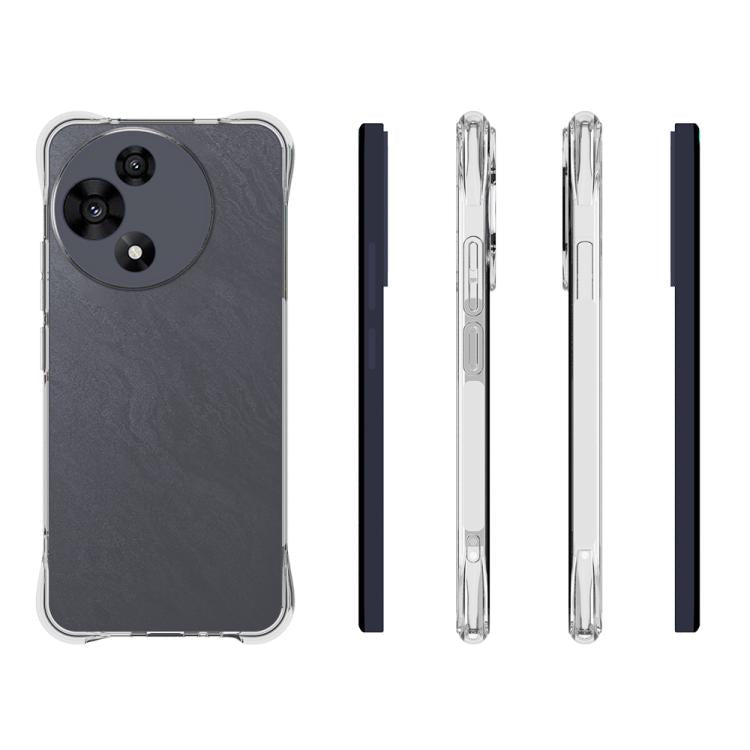 For TCL 60R 5G Shockproof Non-slip Thickening TPU Phone Case - Transparent