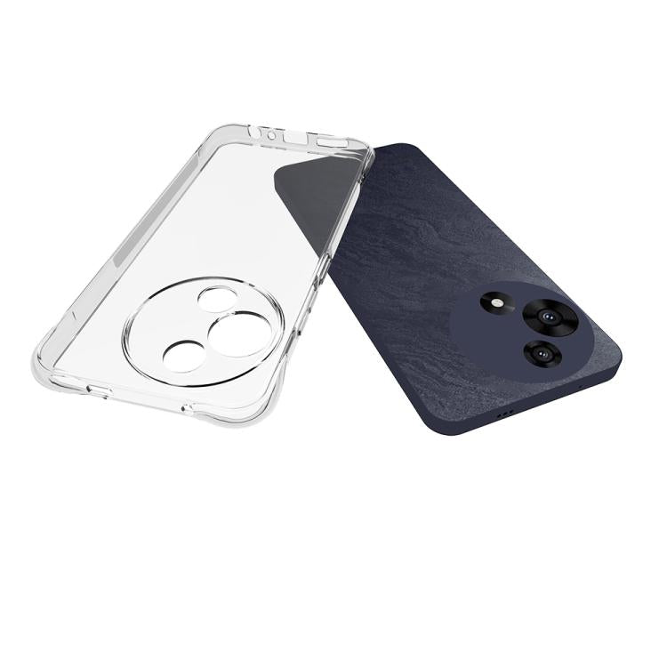 For TCL 60R 5G Shockproof Non-slip Thickening TPU Phone Case - Transparent