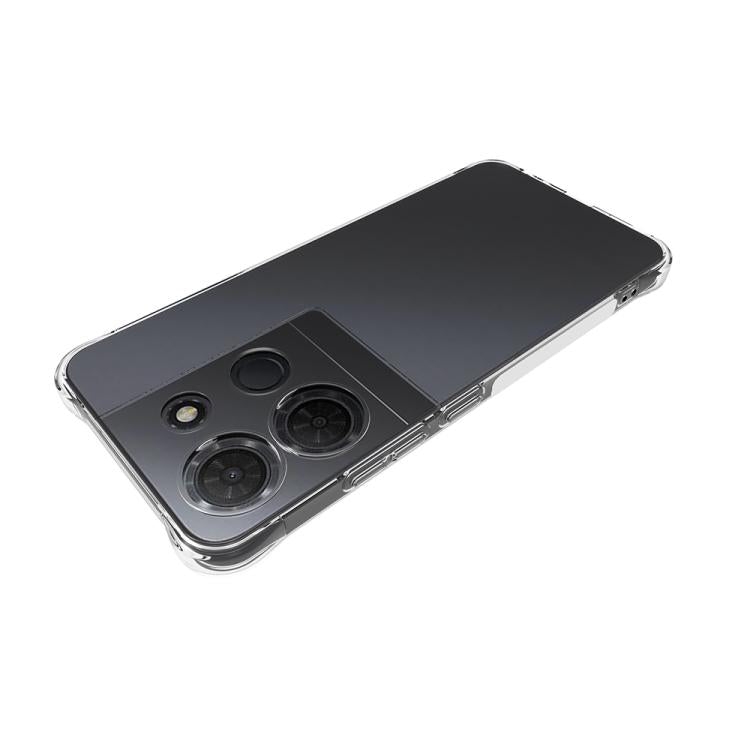 For TCL 503 4G Shockproof Non-slip Thickening TPU Phone Case - Transparent