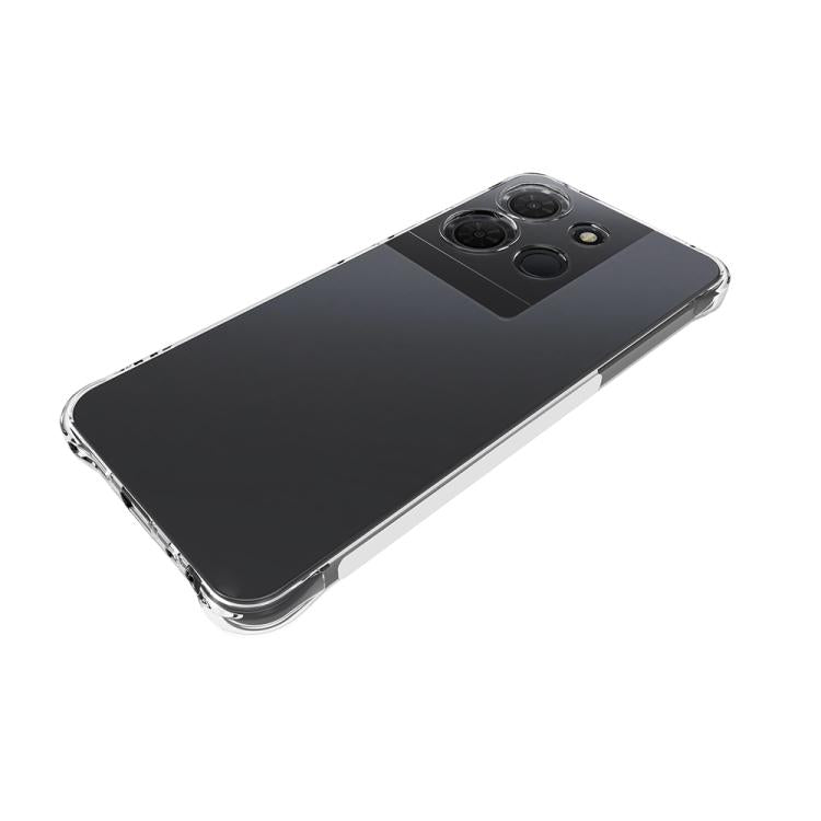 For TCL 503 4G Shockproof Non-slip Thickening TPU Phone Case - Transparent