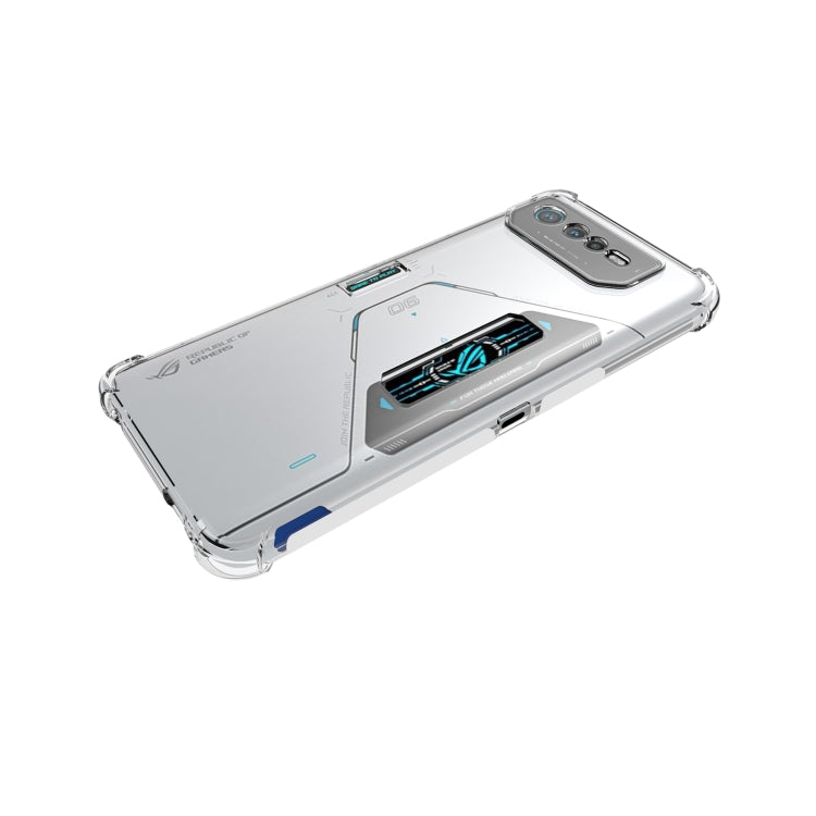 For Asus ROG Phone 6 Pro Shockproof Non-slip Thickening TPU Phone Case - Transparent
