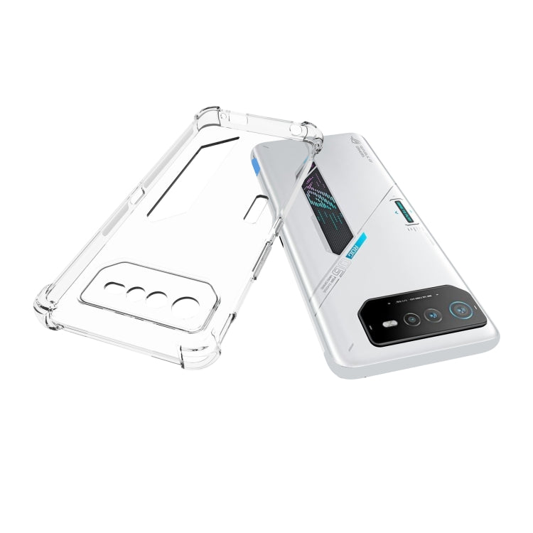 For Asus ROG Phone 6 Shockproof Non-slip Thickening TPU Phone Case - Transparent