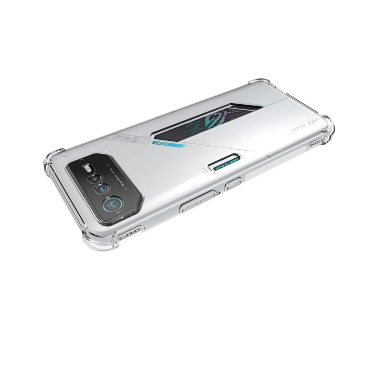 For Asus ROG Phone 6 Shockproof Non-slip Thickening TPU Phone Case - Transparent