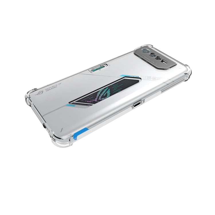 For Asus ROG Phone 6 Shockproof Non-slip Thickening TPU Phone Case - Transparent