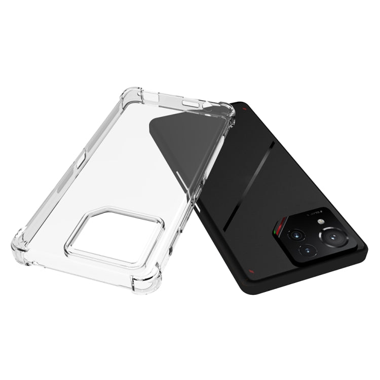 For Asus ROG Phone 9 / 9 Pro Shockproof Non-slip Thickening TPU Phone Case - Transparent
