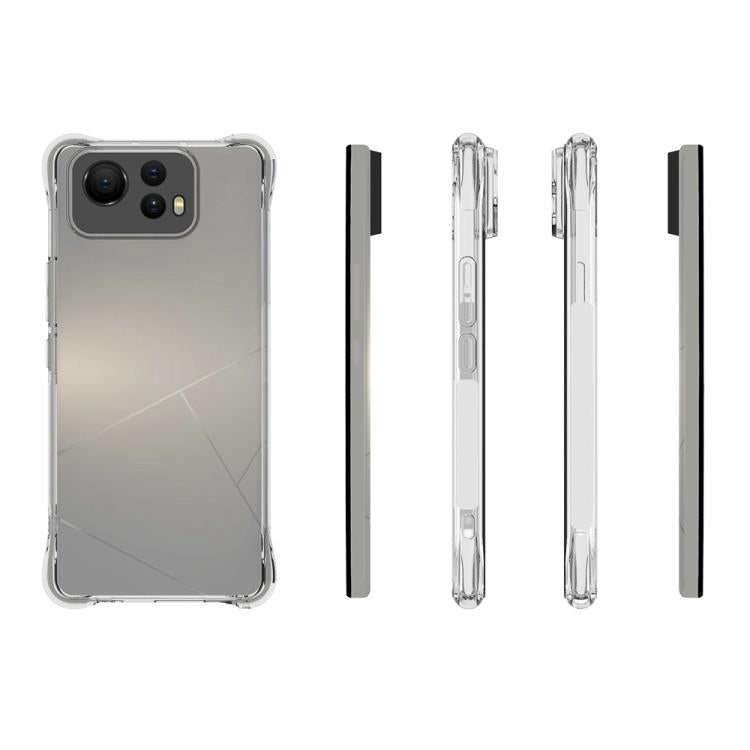 For Asus Zenfone 12 Ultra Shockproof Non-slip Thickening TPU Phone Case - Transparent