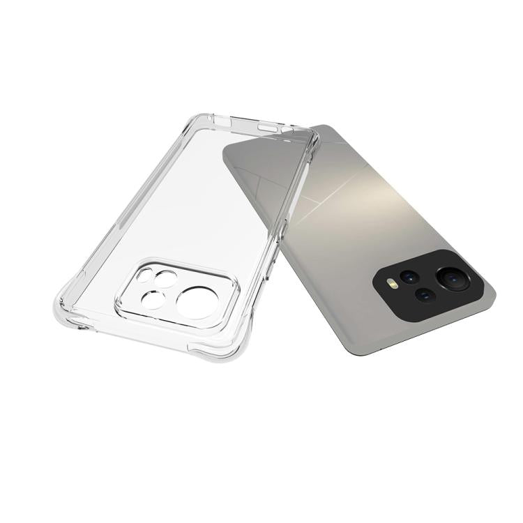 For Asus Zenfone 12 Ultra Shockproof Non-slip Thickening TPU Phone Case - Transparent