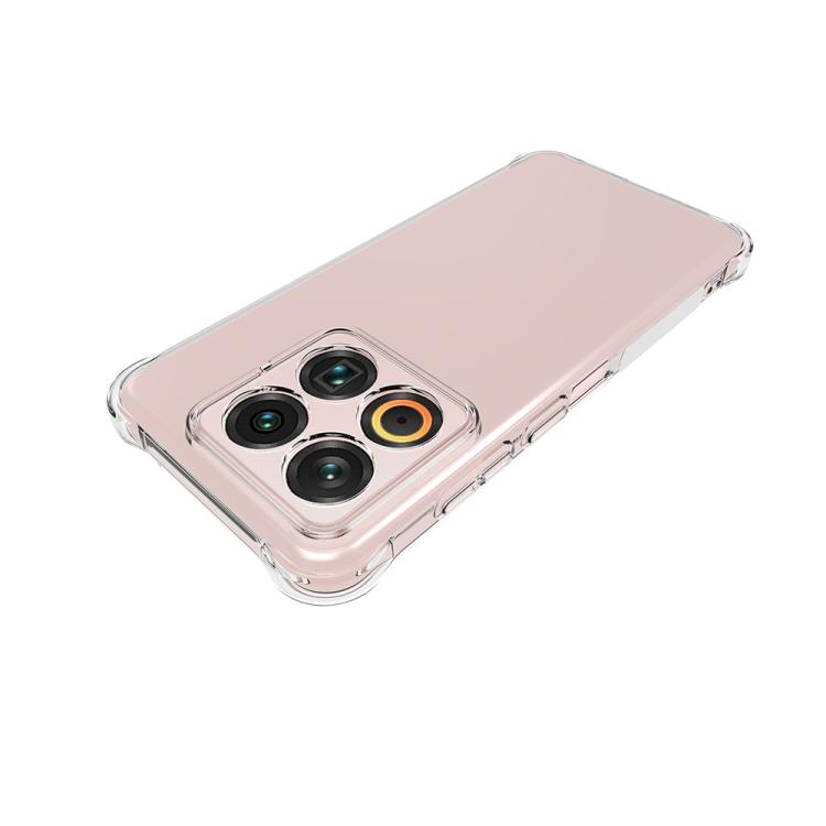 For Meizu 22 5G Shockproof Non-slip Thickening TPU Phone Case - Transparent