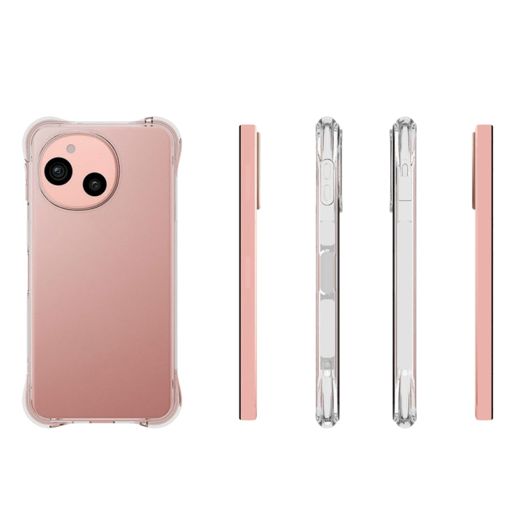 For Sharp Aquos sense9 Shockproof Non-slip Thickening TPU Phone Case - Transparent