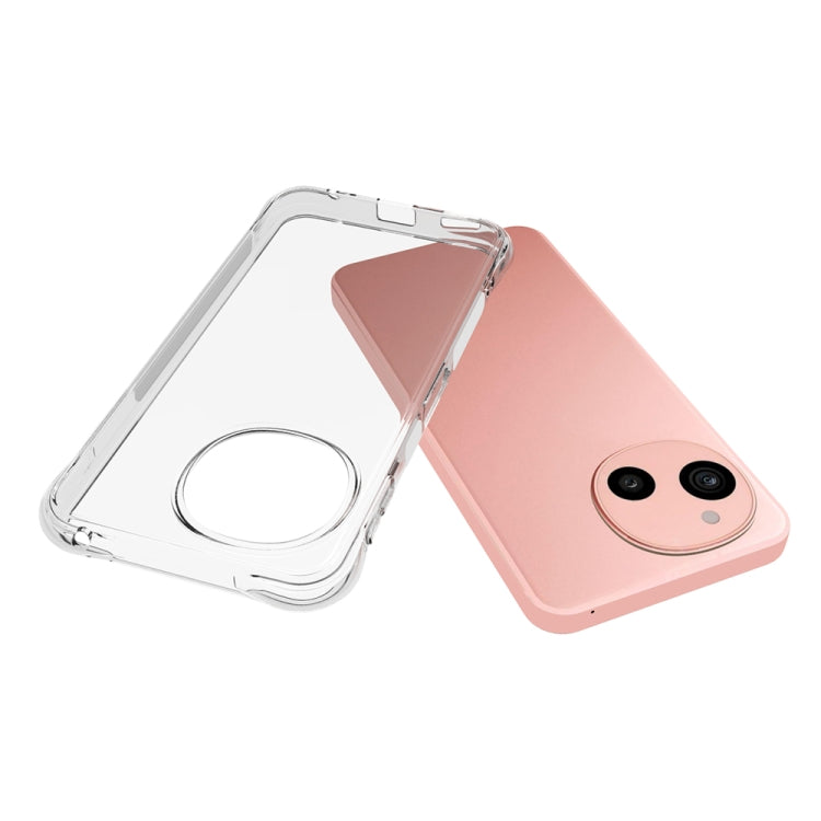 For Sharp Aquos sense9 Shockproof Non-slip Thickening TPU Phone Case - Transparent