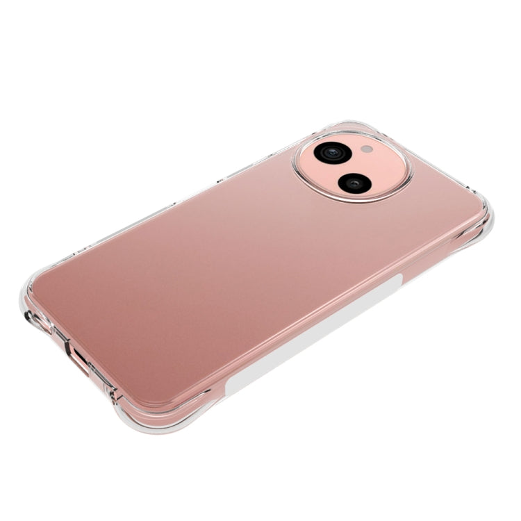 For Sharp Aquos sense9 Shockproof Non-slip Thickening TPU Phone Case - Transparent