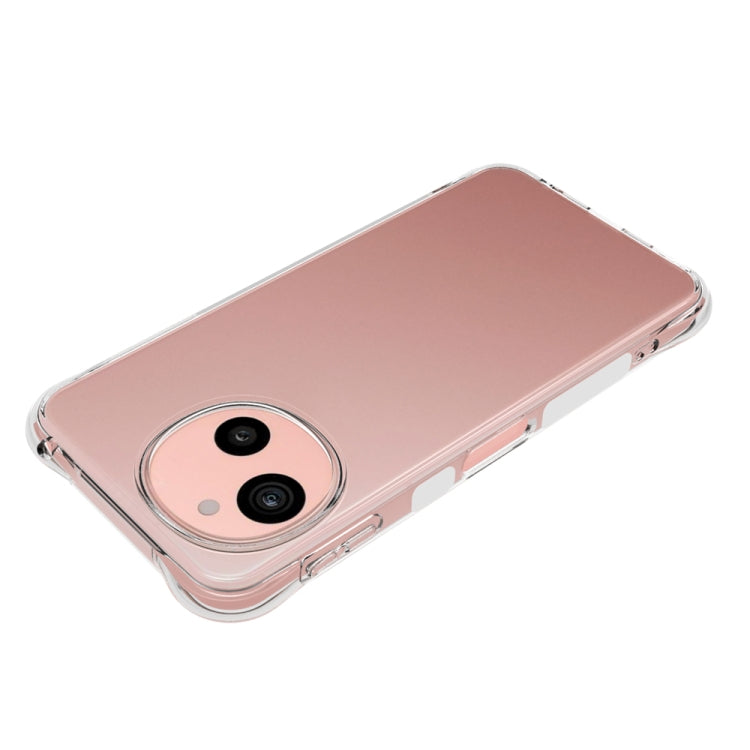 For Sharp Aquos sense9 Shockproof Non-slip Thickening TPU Phone Case - Transparent