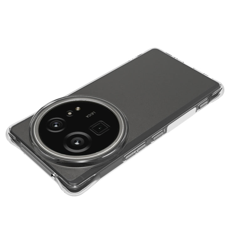 For Sharp Aquos R9 Pro Shockproof Non-slip Thickening TPU Phone Case - Transparent