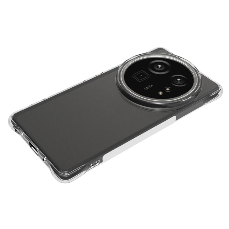 For Sharp Aquos R9 Pro Shockproof Non-slip Thickening TPU Phone Case - Transparent