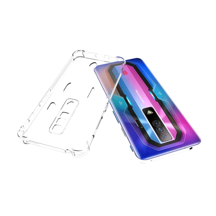 For ZTE nubia Red Magic 7 Shockproof Non-slip Thickening TPU Phone Case - Transparent