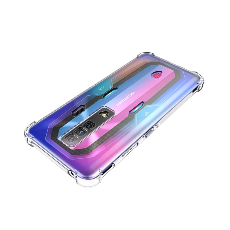 For ZTE nubia Red Magic 7 Shockproof Non-slip Thickening TPU Phone Case - Transparent