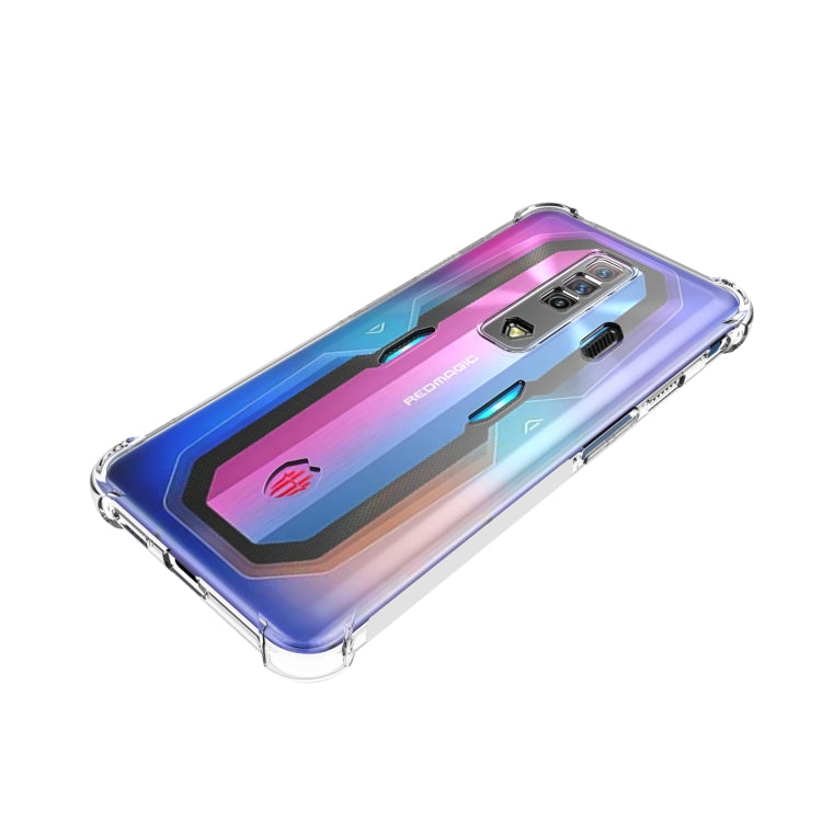 For ZTE nubia Red Magic 7 Shockproof Non-slip Thickening TPU Phone Case - Transparent