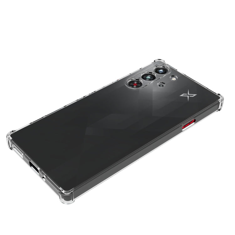 For ZTE nubia Red Magic 10 Pro Shockproof Non-slip Thickening TPU Phone Case - Transparent
