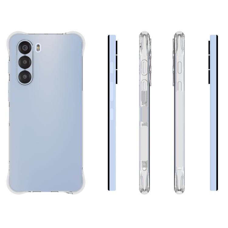For ZTE nubia S 5G Shockproof Non-slip Thickening TPU Phone Case - Transparent