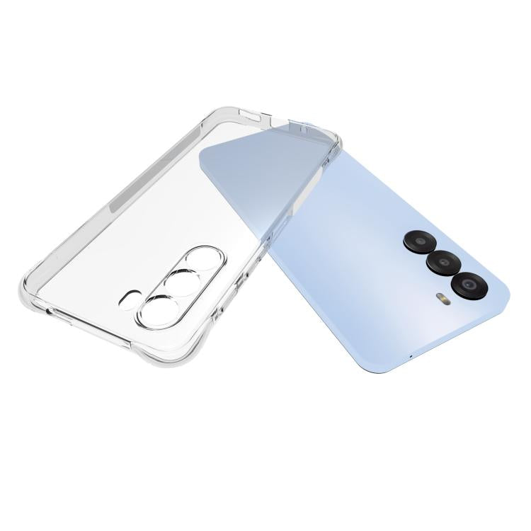 For ZTE nubia S 5G Shockproof Non-slip Thickening TPU Phone Case - Transparent
