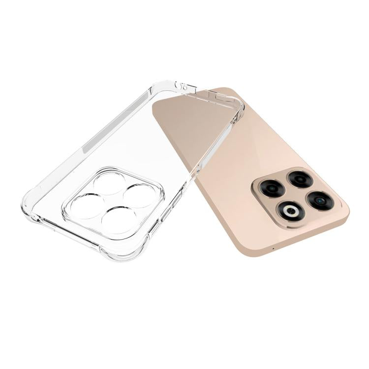 For ZTE Axon 70 / Blade V70 Shockproof Non-slip Thickening TPU Phone Case - Transparent