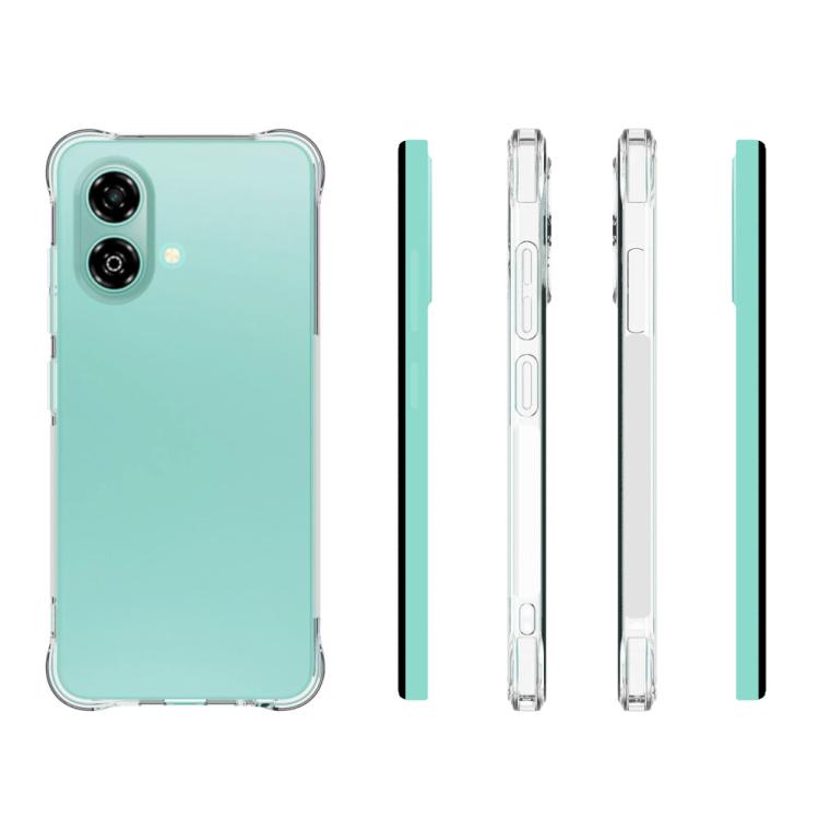 For ZTE Blade A35e 4G Shockproof Non-slip Thickening TPU Phone Case - Transparent