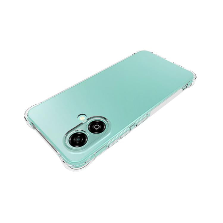 For ZTE Blade A35e 4G Shockproof Non-slip Thickening TPU Phone Case - Transparent