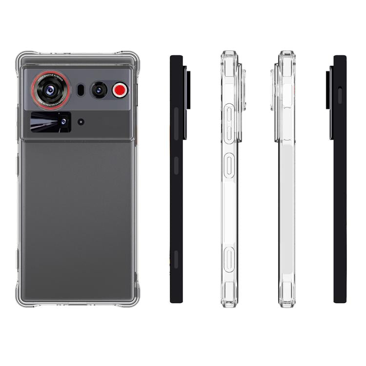 For ZTE nubia Z80 Ultra 5G Shockproof Non-slip Thickening TPU Phone Case - Transparent