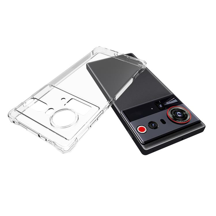 For ZTE nubia Z80 Ultra 5G Shockproof Non-slip Thickening TPU Phone Case - Transparent