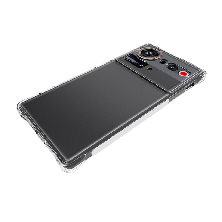 For ZTE nubia Z80 Ultra 5G Shockproof Non-slip Thickening TPU Phone Case - Transparent