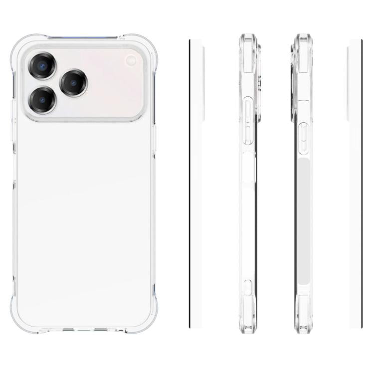 For ZTE Blade V80 Pro / V80 Design 4G Shockproof Non-slip Thickening TPU Phone Case - Transparent