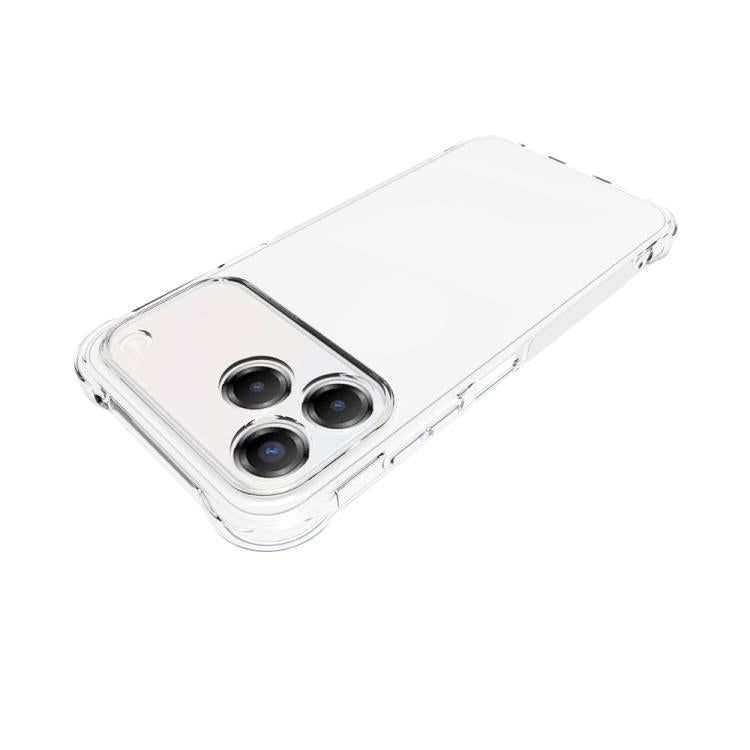 For ZTE Blade V80 Pro / V80 Design 4G Shockproof Non-slip Thickening TPU Phone Case - Transparent