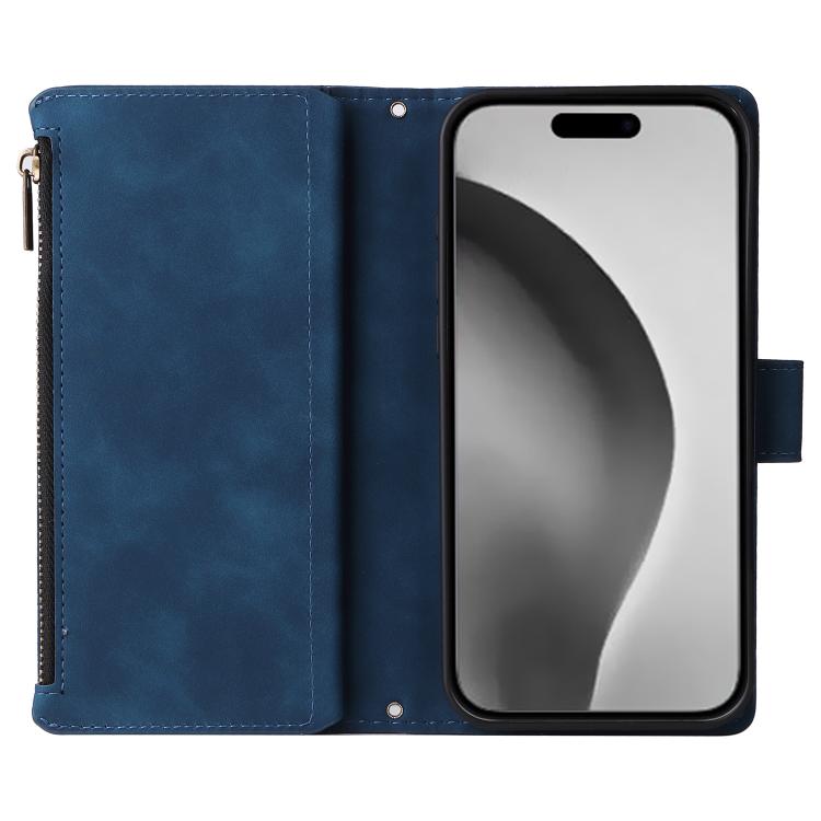 For iPhone 16 Pro Max Multifunctional Multi-Card Wallet Phone Leather Case