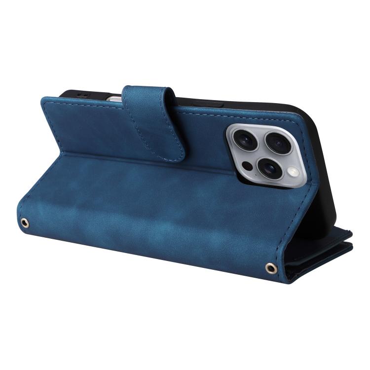 For iPhone 16 Pro Max Multifunctional Multi-Card Wallet Phone Leather Case