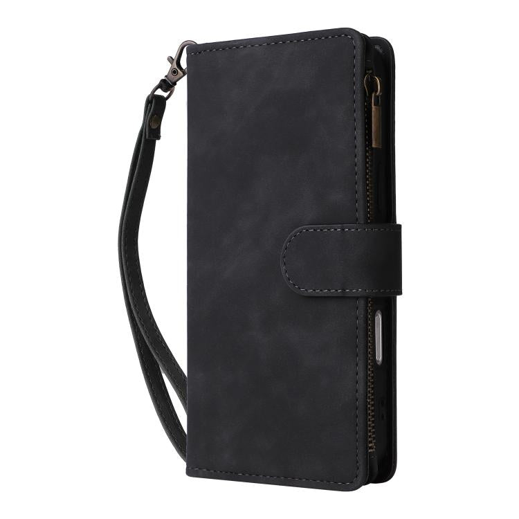 For iPhone 16 Pro Max Multifunctional Multi-Card Wallet Phone Leather Case