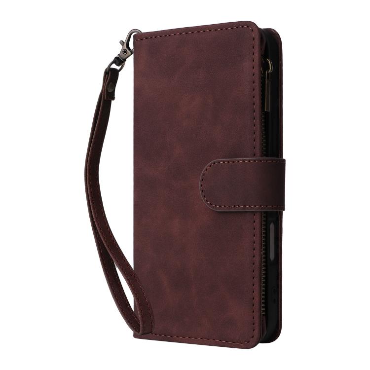 For iPhone 16 Plus Multifunctional Multi-Card Wallet Phone Leather Case