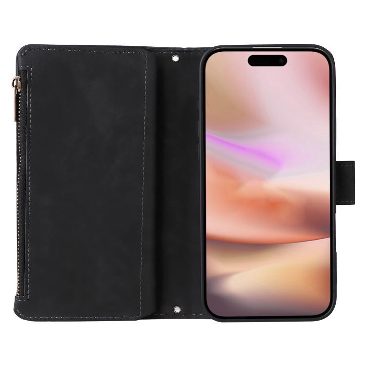 For iPhone 16 Plus Multifunctional Multi-Card Wallet Phone Leather Case