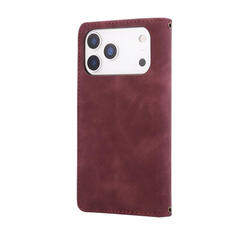 For iPhone 17 Pro Max Multifunctional Multi-Card Wallet Phone Leather Case