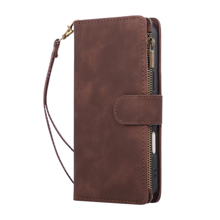 For iPhone 17 Pro Max Multifunctional Multi-Card Wallet Phone Leather Case