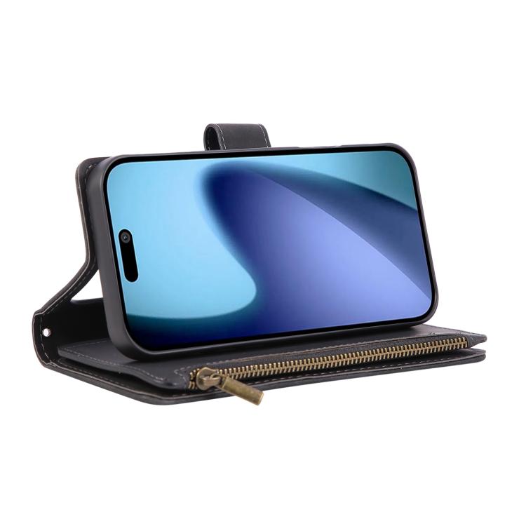 For iPhone 17 Pro Max Multifunctional Multi-Card Wallet Phone Leather Case