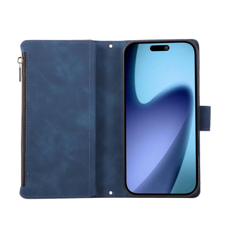 For iPhone 17 Pro Multifunctional Multi-Card Wallet Phone Leather Case