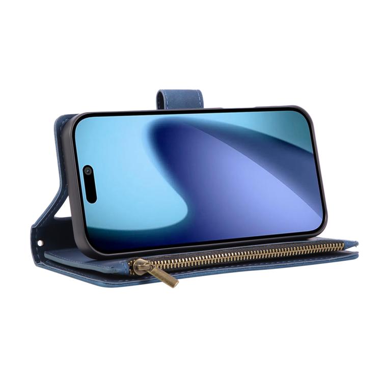For iPhone 17 Pro Multifunctional Multi-Card Wallet Phone Leather Case