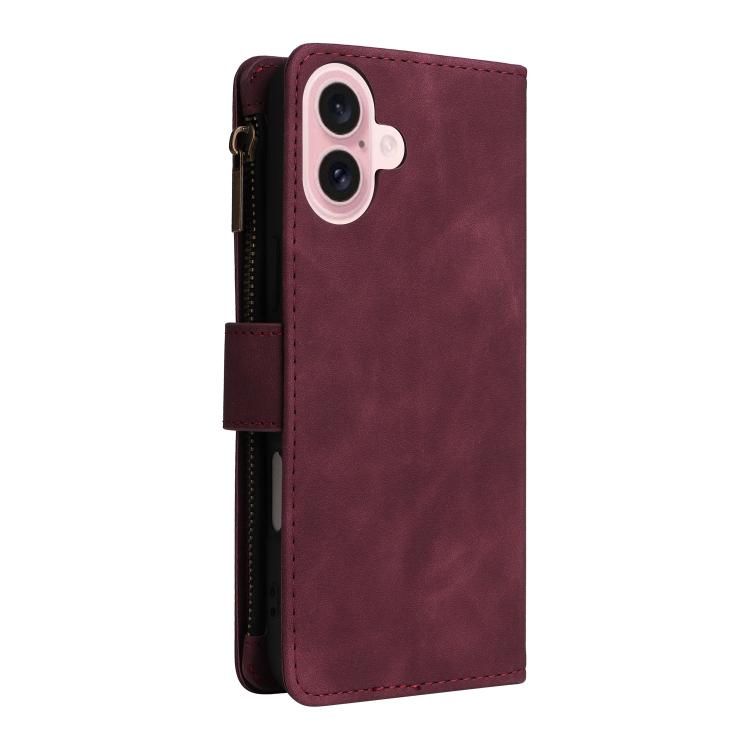 For iPhone 17 Multifunctional Multi-Card Wallet Phone Leather Case
